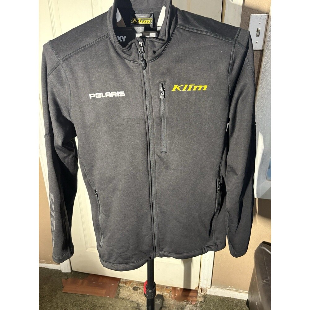 KLIM Inferno Mid Layer Jacket Black With Back Side & Sleeve Polaris Graphic XL